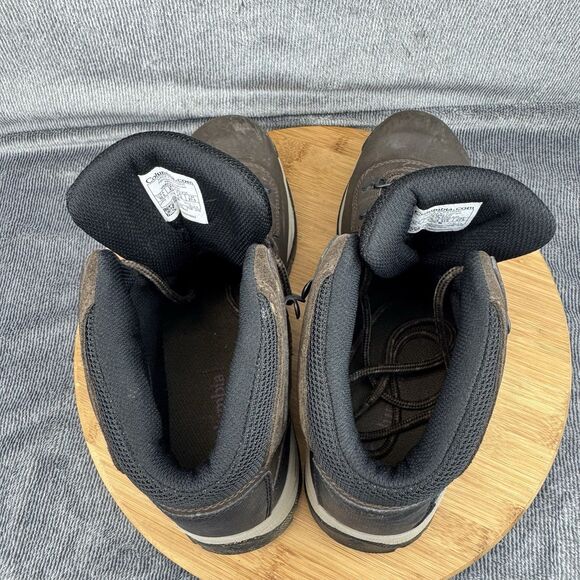 Columbia Newton Ridge Boots Womens 10.5 Brown Leather Hiking Outdoor Waterproof - Picture 7 of 10